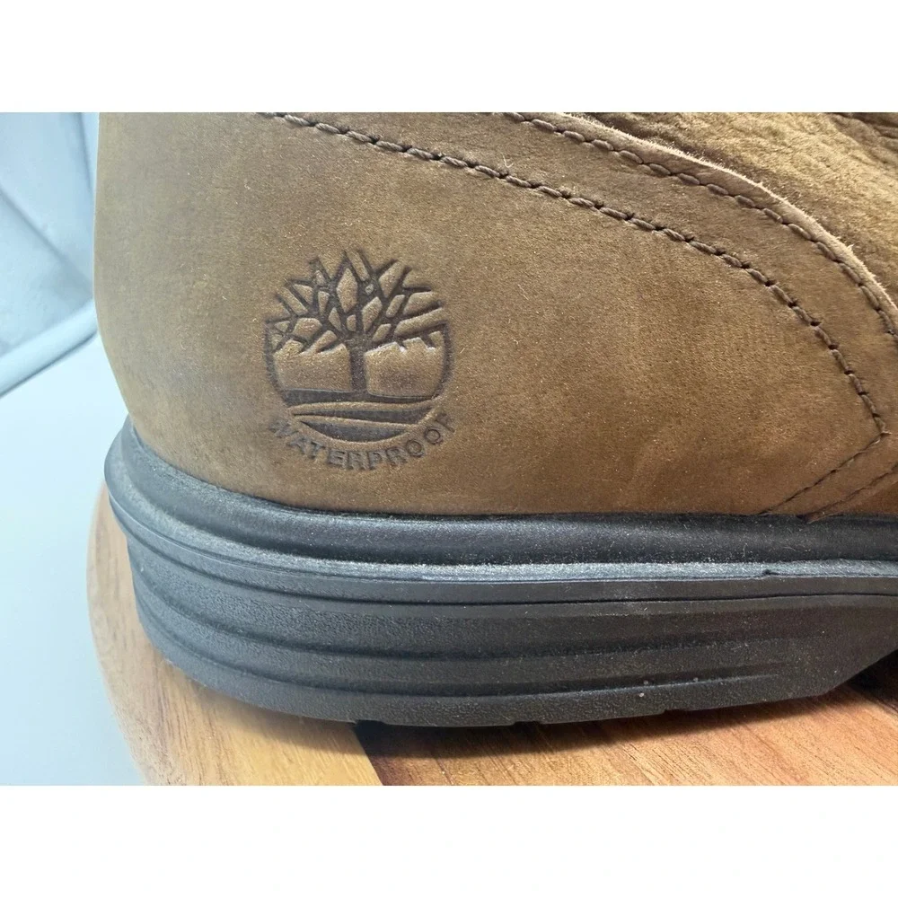 Timberland Sutherlin Bay Waterproof Oxford Men's Size 10‎ 1/2 Brown Leather 0339